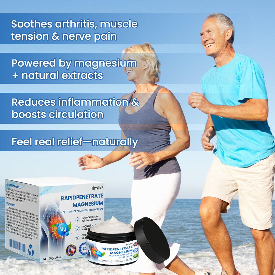 Timilk® RapidPenetrate Magnesium Deep-Absorption Pain Relief Cream