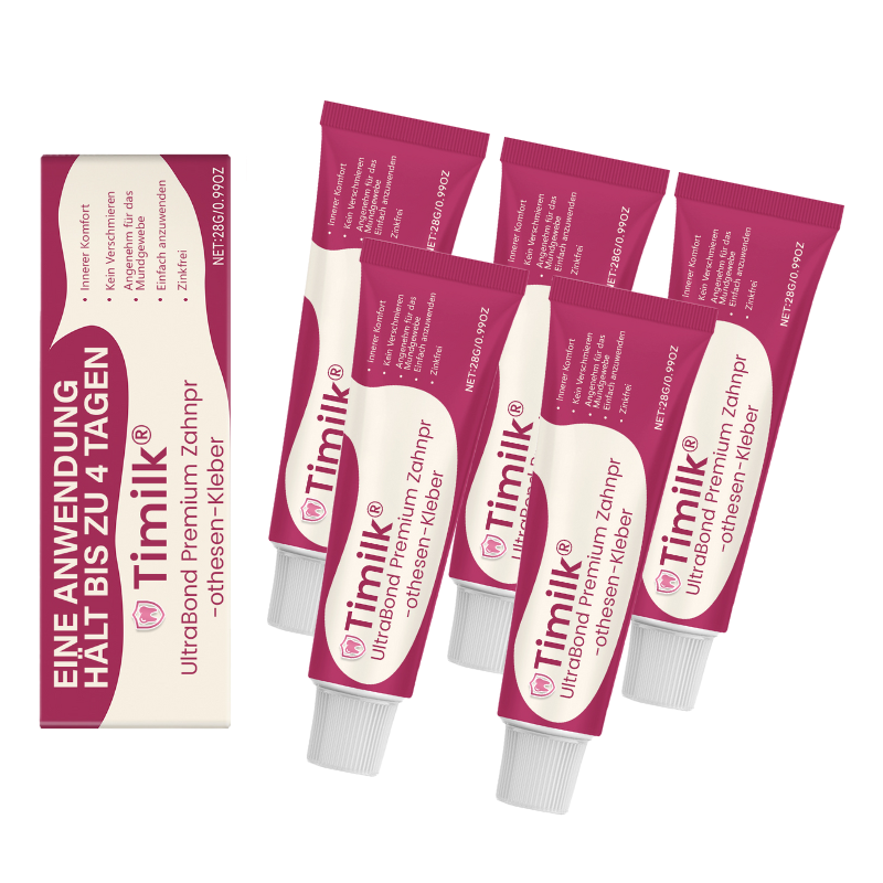 TimilkĀ® UltraBond Premium Denture Adhesive š„ FDA Certified (Clinically Proven 4-Day Hold for Secure, Comfortable & Zinc-Free Denture Fit š¦·)