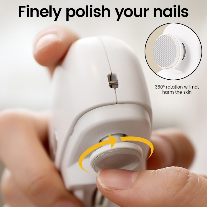 Bikenda® NailPro Electric Smart Nail Trimmer & Polisher ✨💅🔋 - Precision Trimming, Pain-Free Care, Perfect for the Whole Family 👨👩👧👦