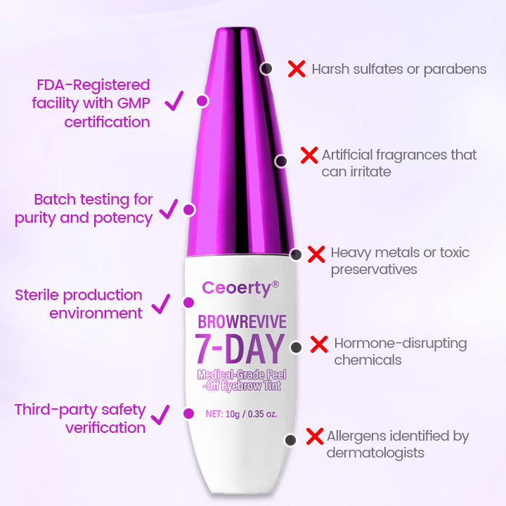 Ceoerty® BrowRevive 7-Day Medical-Grade Peel-Off Eyebrow Tint
