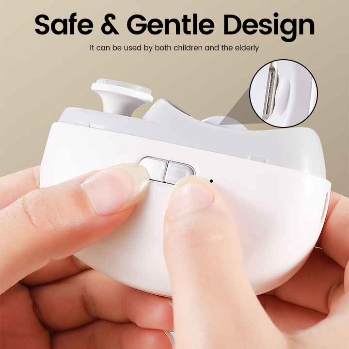 Bikenda® NailPro Electric Smart Nail Trimmer & Polisher ✨💅🔋 - Precision Trimming, Pain-Free Care, Perfect for the Whole Family 👨👩👧👦