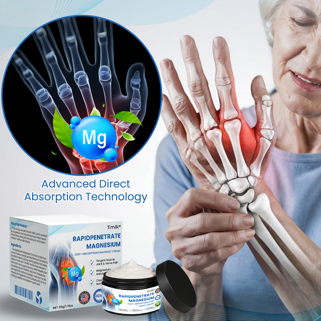 Timilk® RapidPenetrate Magnesium Deep-Absorption Pain Relief Cream