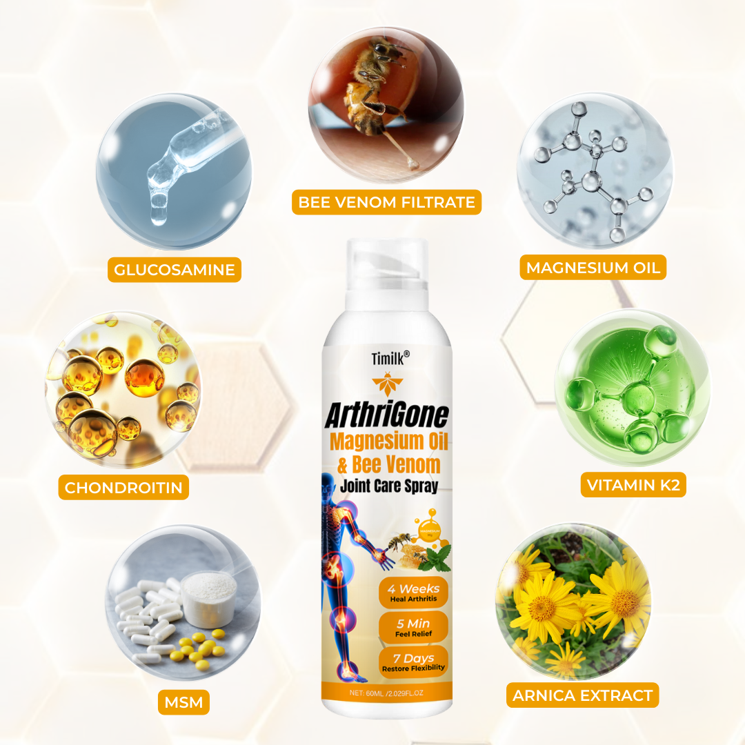 Timilk® ArthriGone Magnesium Oil & Bee Venom Joint Care Spray