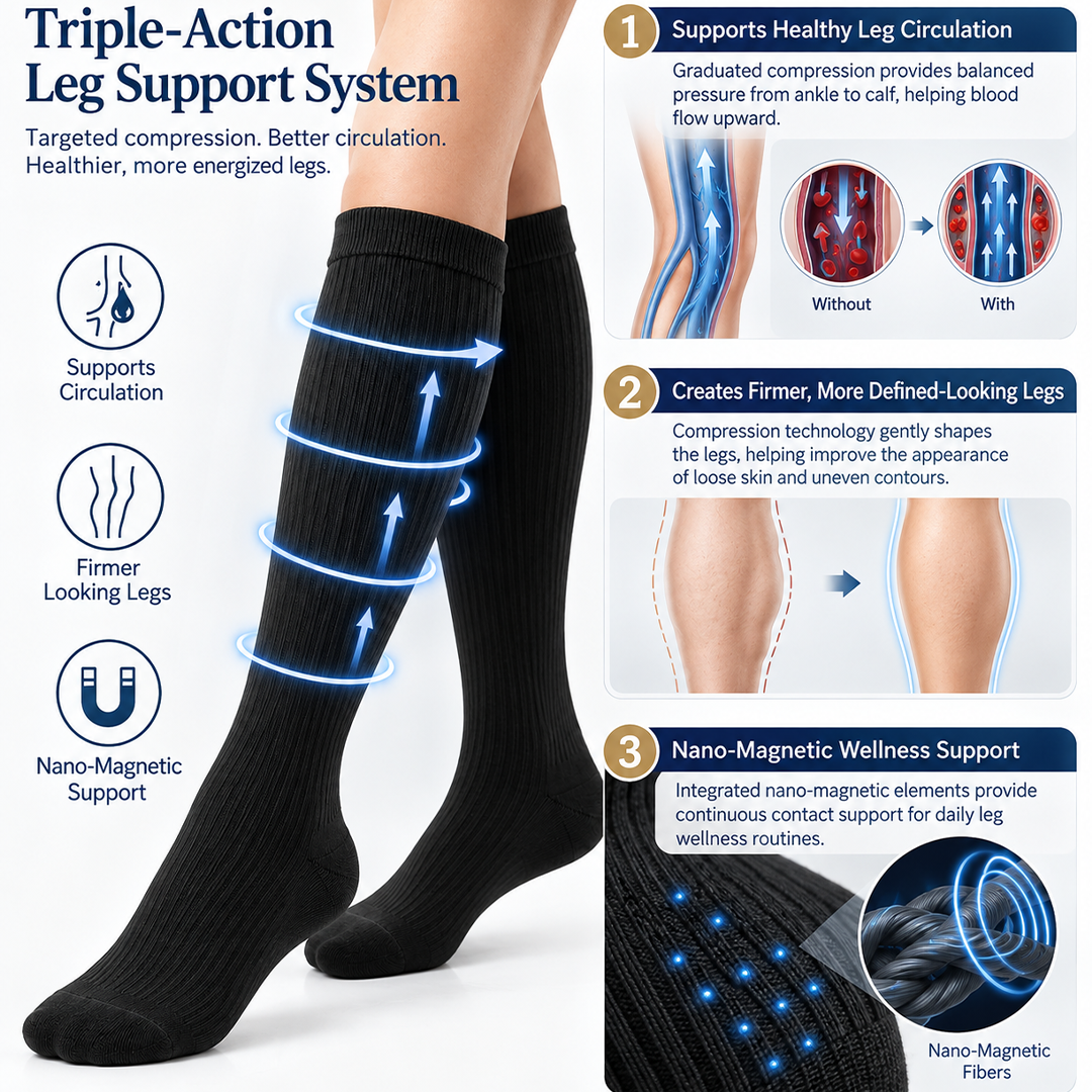 Mresio® VenoMag Nano-Magnetic Professional Leg Circulation Socks