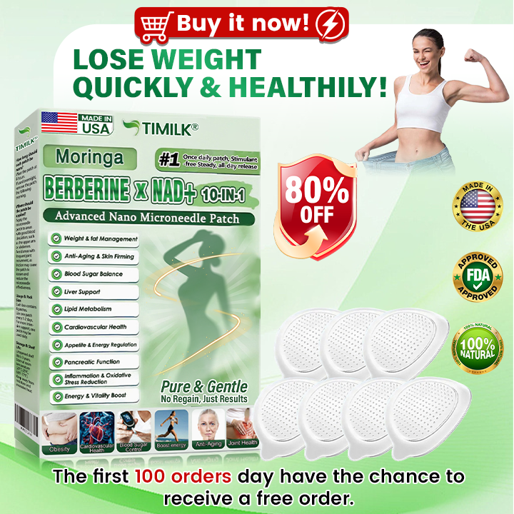 🇺🇸 Official US Store | 🧑‍⚕️🩺 Timilk® Moringa · Berberine × NAD+ 10-in-1 Advanced Nano Microneedle Patch - Once Daily, Visible Results in 7 Days