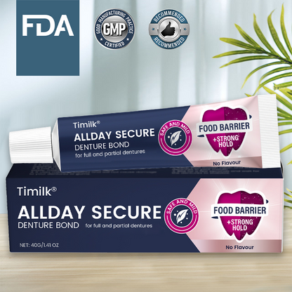 Timilk® AllDay Secure Denture Bond 🦷