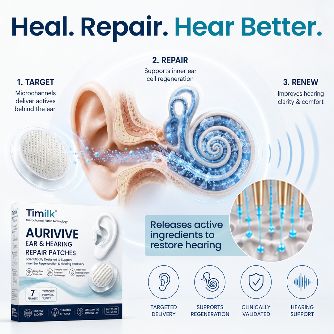 Timilk® AuriVive Ear & Hearing Repair Patches