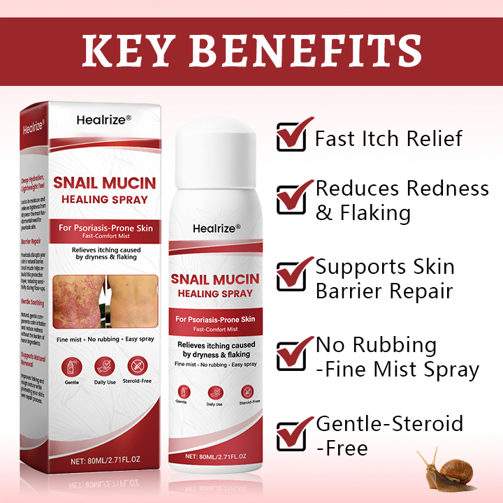 Healrize® Snail Mucin Healing Spray – Relief for Sensitive & Flare-Up Skin