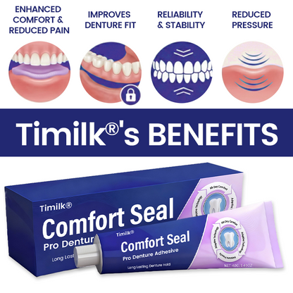 Timilk® Comfort Seal Pro Denture Adhesive🦷