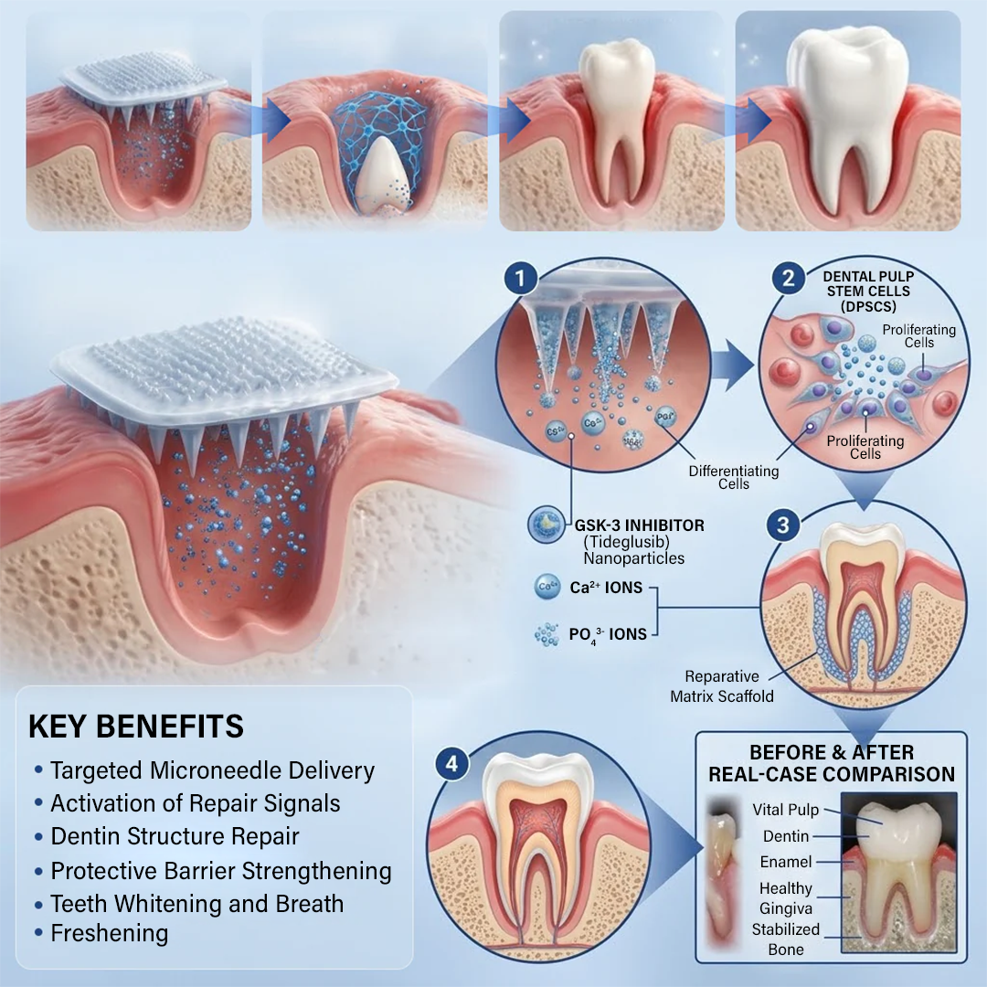 Your Smile🦷Ceoerty® Tooth & Gum Care Fast-Dissolving Microneedle Patch✨ (𝟓-𝐢𝐧-𝟏 💎 𝐑𝐞𝐛𝐮𝐢𝐥𝐝 𝐄𝐧𝐚𝐦𝐞𝐥 & 𝐃𝐞𝐧𝐭𝐢𝐧 • 𝐒𝐭𝐫𝐞𝐧𝐠𝐭𝐡𝐞𝐧 𝐆𝐮𝐦𝐬 • 𝐄𝐫𝐚𝐝𝐢𝐜𝐚𝐭𝐞 𝐓𝐚𝐫𝐭𝐚𝐫 & 𝐎𝐝𝐨𝐫 • 𝐖𝐡𝐢𝐭𝐞𝐧𝐢𝐧𝐠 • 𝐒𝐭𝐨𝐩 𝐓𝐨𝐨𝐭𝐡 𝐒𝐞𝐧𝐬𝐢𝐭𝐢𝐯𝐢𝐭𝐲)