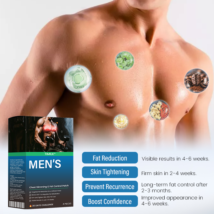 Timilk® Men’s Chest Slimming & Fat Control Patch