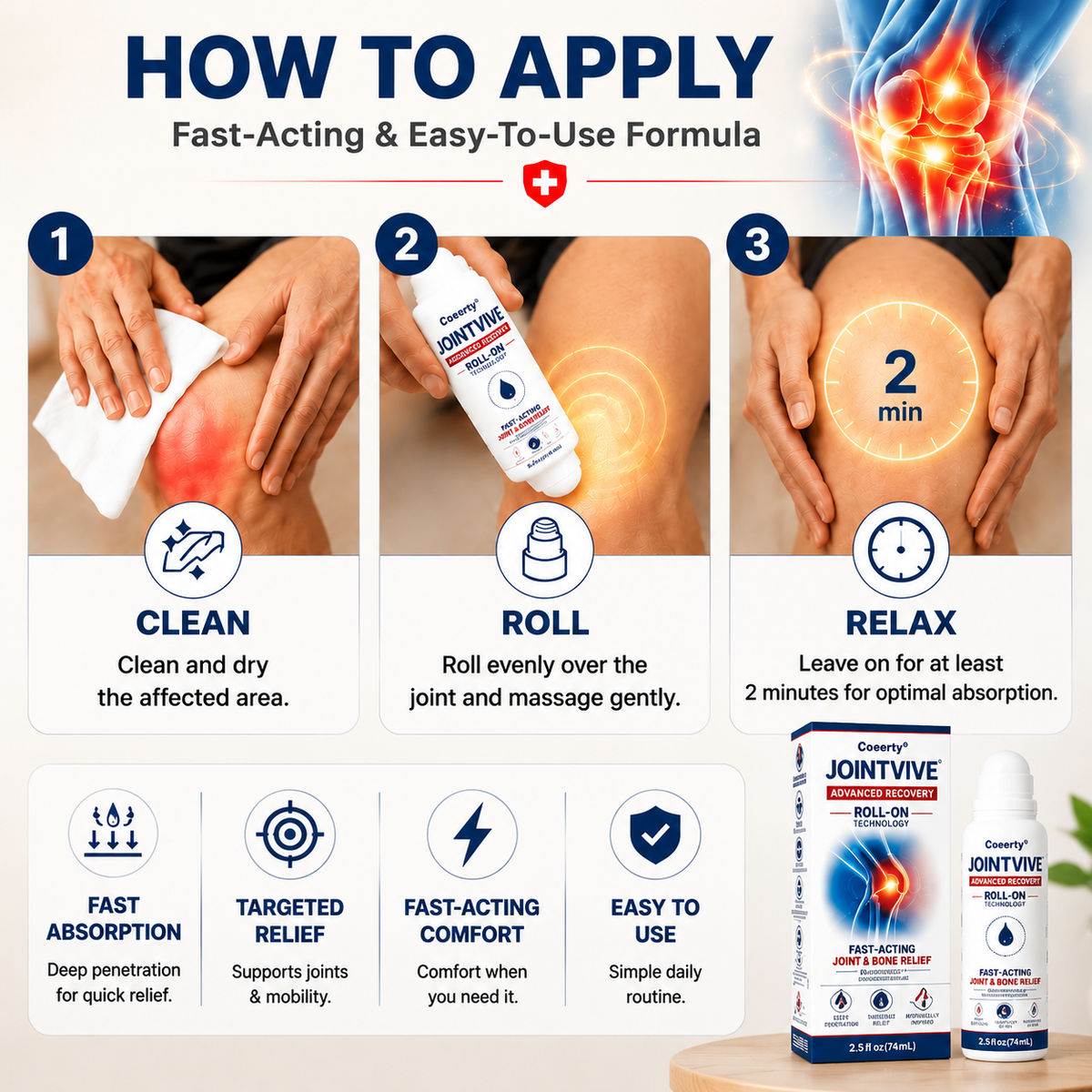 Ceoerty® JointVive Advanced Recovery Roll-On