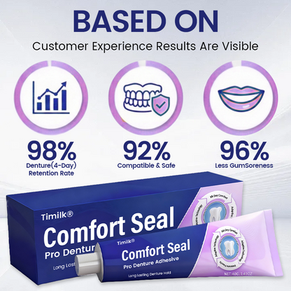 Timilk® Comfort Seal Pro Denture Adhesive🦷