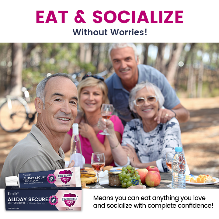 Timilk® AllDay Secure Denture Bond 🦷