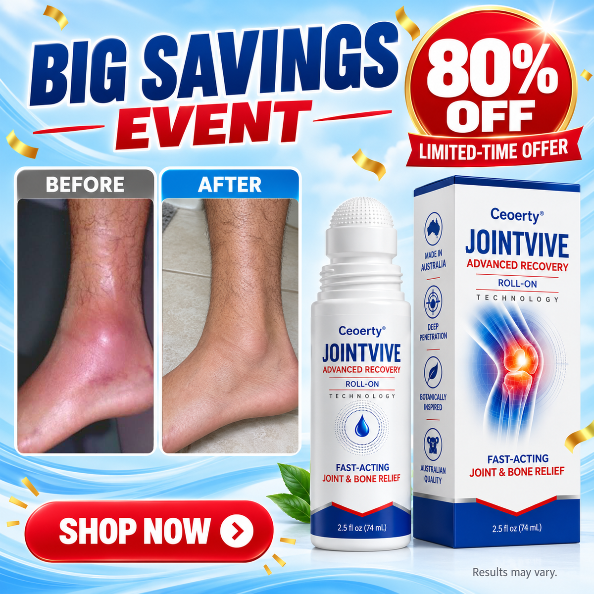 Ceoerty® JointVive Advanced Recovery Roll-On