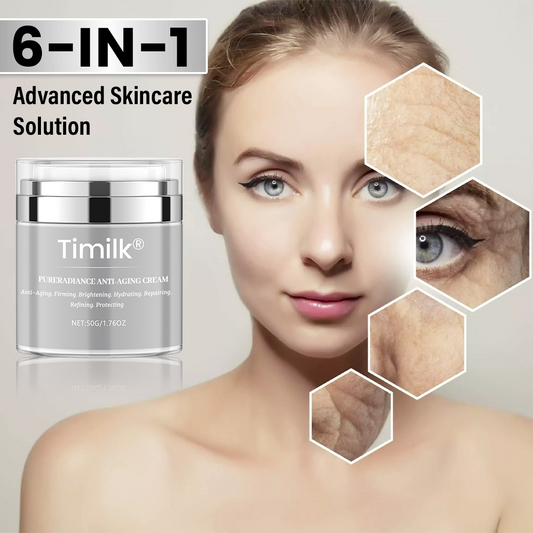 Timilk® PureRadiance Anti-Aging Cream (Reveal Youthful, Radiant Skin – Advanced formula that smooths wrinkles, brightens complexion, and restores vitality with peptide technology)
